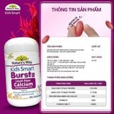  NK - Viên uống bổ sung canxi từ tảo biển đỏ cho bé Kids Smart Bursts Nature's Way Liquid Algae Calcium with Magnesium + ZinC 30 viên 