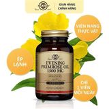  Viên uống tinh dầu hoa anh thảo Solgar Evening Primrose Oil 1300mg 60 viên 
