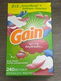  Giấy thơm quần áo Gain Spring Daydream with 2-in-1 AromaBoost Plus Softness 240 tờ 