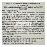  NK - Kem đánh răng Crest Plus Scope Deep Clean + Whitening Fluoride Anticavity Toothpaste 5.4Oz 153g 