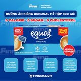  Đường ăn kiêng Equal Original Zero Calorie Sweetener 28Oz 800g 