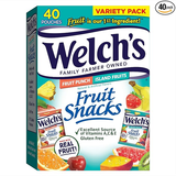  Kẹo Welch's Fruit Snack Fruit Punch & Island Fruit 0,9kg 40 gói 