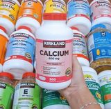  NK - Viên uống bổ sung canxi Kirkland Signature Calcium 600mg + D3 500 viên 