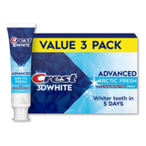  Set 3 kem đánh răng Crest 3D White Advanced With Stain-Blasting Foam Arctic Fresh 280g 