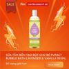  (SALE-T5/26) Sữa tắm bồn tạo bọt cho bé Puracy Perfect Skin Pure Ingredients Bubble Bath Lavender & Vanilla 12Oz 355ml 
