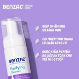  (S05/27) NK - Sữa rửa mặt dạng bọt làm sạch sâu cho da dầu mụn Galderma Benzac Purifying Cleanser 130ml 