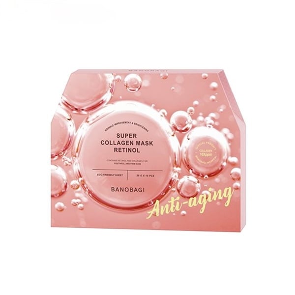  NK - Hộp 10 miếng mặt nạ chống lão hóa Banobagi Super Collagen 