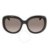  Mắt kính Salvatore Ferragamo Gradient Smoke Oval Ladies Sunglasses SF727S 001 53 