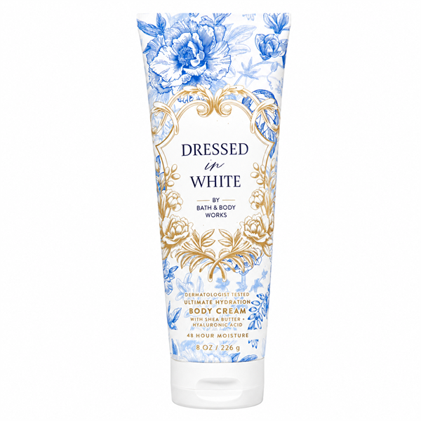 Kem dưỡng ẩm toàn thân BBW Dressed In White Body Cream 8Oz 226g 