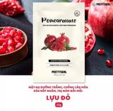  NK - Mặt nạ lựu Pretty Skin Pomegranate Total Solution Essential Sheet Mask 0.81Oz 23g 