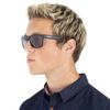  Kính Calvin Klein Grey Rectangular Men's Sunglasses CK19539S 001 59 