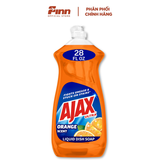  Nước rửa chén Ajax Ultra Hương Cam 828ml (28oz)- Đánh Bay Dầu Mỡ, Thơm Mát Dễ Chịu, Làm Sạch Vượt Trội 