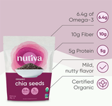  Hạt chia Nutiva Organic Premium Chia Seeds Black 12Oz 340g 