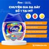  Viên nhai hỗ trợ dạ dày Tums Chewy Bites + Gas Relief Chewable Lemon and Srawberry 28 viên 