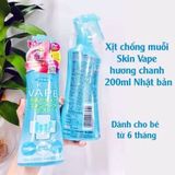  Xịt chống muỗi và côn trùng Skin Vape xanh Nhật 200ml 