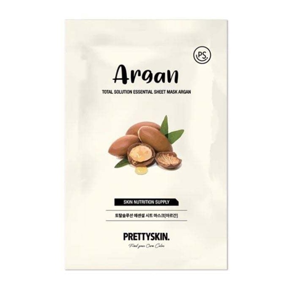  NK - Mặt nạ Argan Prettyskin Total Solution Essential Sheet Mask 0.81Oz 23g 