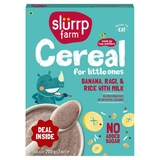  Bột ăn dặm Slurrp Farm Cereal Ragi, Rice and Banana with Milk 7.05Oz 200g 