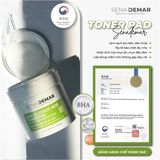  NK - Toner Pad AHA Tẩy tế bào chết SenaDemar 70 miếng 150ml 