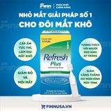  Thuốc nhỏ mắt Refresh Plus Lubricant Eye Drops, Original Strength 0.01Oz 0.4ml 70 ống 