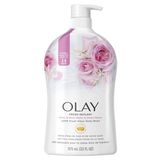  NK - Sữa tắm Olay Fresh Outlast Body Wash Notes of Rose Water & Sweet Nectar 24HR Fresh Vibes 33Oz 975ml 