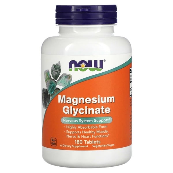  Viên uống bổ sung Now Foods Magnesium Glycinate 180 viên 