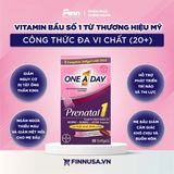  Viên uống bổ sung vitamin cho mẹ bầu One A Day Women's Prenatal 1 Multivitamin 30 viên 