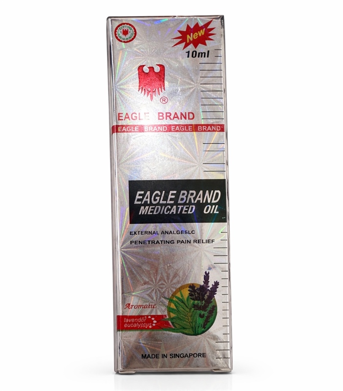  Dầu trắng dạng lăn Eagle Brand Medicated Oil Aromatic Lavender Eucalyptus - Mùi Oải Hương 10ml 