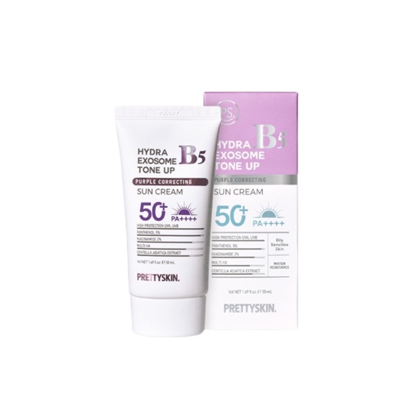  NK - Kem chống nắng Prettyskin Hydra B5 Exosome Tone Up SPF50+ Purple Correcting 1.69Oz 50ml 