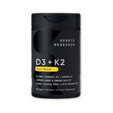  Vitamin D3 K2 Sports Research 2500IU + 100mcg MK7 60 (Viên) Nang Chay – Hỗ Trợ Xương Khớp, Tăng Hấp Thụ Canxi, Chuẩn Non-GMO Mỹ 