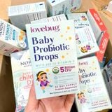 (SALE-SLL) Siro bổ sung lợi khuẩn cho bé LoveBug Probiotics Baby Probiotic Drops with Vitamin D 0.34Oz 10ml 