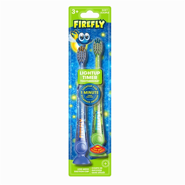  Set 2 bàn chải Firefly Kids' Light-Up Timer Toothbrush Soft 