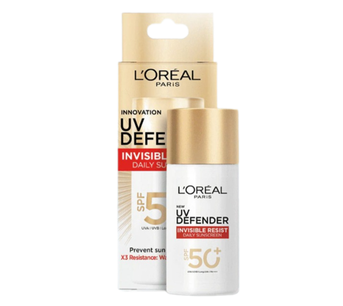  NK - Kem chống nắng Loreal Paris Inovation UV Defender Invisible Resist Daily Suncreen SPF50+ 50ml 