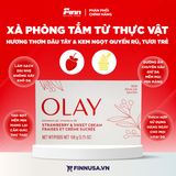  NK - Xà Bông Cục Olay Strawberry & Sweet Cream Bar Soap 106g 