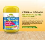  NK - Kẹo Kids Smart bổ sung Omega 3 Nature’s Way Kids Smart Vita Gummies Omega-3 DHA Fish Oil Trio 60 viên 