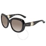  Mắt kính Salvatore Ferragamo Gradient Smoke Oval Ladies Sunglasses SF727S 001 53 