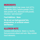  Bột ăn dặm Slurrp Farm Cereal Ragi, Rice and Banana with Milk 7.05Oz 200g 