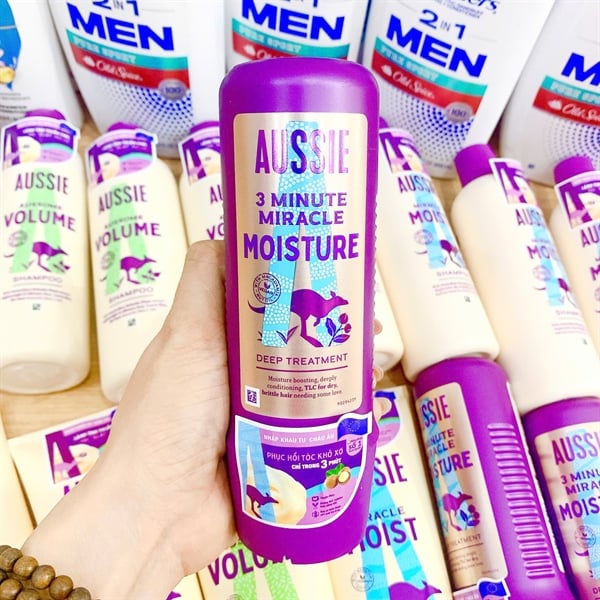 CTY - Kem xả ủ tóc Aussie 3 Minute Miracle Moisture Deep Treatment 225ml