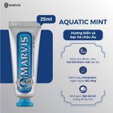  NK - Kem đánh răng Marvis Aquatic Mint 1.3Oz 25ml 