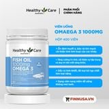  CTY - Viên uống bổ sung omega 3 Healthy Care Omega 3 Fish Oil 1000mg 400 viên 