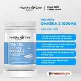  NK - Viên uống bổ sung omega 3 Healthy Care Omega 3 Fish Oil 1000mg 400 viên 