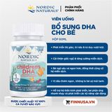  NK - Viên uống bổ sung DHA Nordic Naturals children's DHA Strawberry 250mg 90 viên 