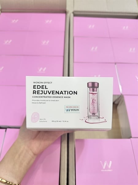  NK - Hộp 30 miếng mặt nạ dịch trẻ hóa da Wonjin Effect Edel Rejuvenation Concentrated Essence Effect Mask 350g 