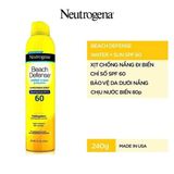  NK - Xịt chống nắng Neutrogena Beach Defense SPF 60+ 8.5Oz 240g 