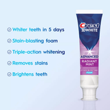  NK - Kem đánh răng Crest 3D White Radiant Mint Advanced Fluoride Anticavity Toothpaste 3.3Oz 93g 