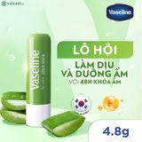  NK - Son dưỡng môi Lô hội giúp dưỡng ẩm, ngừa nứt nẻ môi Vaseline Lip Care Aloe Vera 0.16Oz 4.8g 