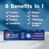  Kem Đánh Răng Crest Pro-Health Advanced Bacteria Protection Fluoride Toothpaste Mint 5.1 Oz 144g (Tuýp) 
