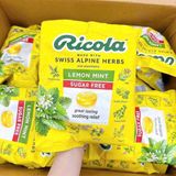  NK - Kẹo ngậm giảm ho Ricola Sugar Free Lemon Mint Drops 105 viên 