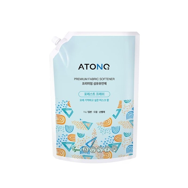  NK - Nước xả vải đậm đặc thuần chay cao cấp Atono2 hương Forest Fresh cho bé từ 0M+ dạng túi 1000ml 