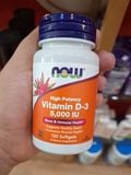  Viên uống bổ sung Now Vitamin D3 5000 IU 120 viên 