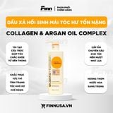  NK - Dầu xả Olexrs HairSalon Argan Oil Collagen Complex Repairing Conditioner 17.6Oz 500ml 